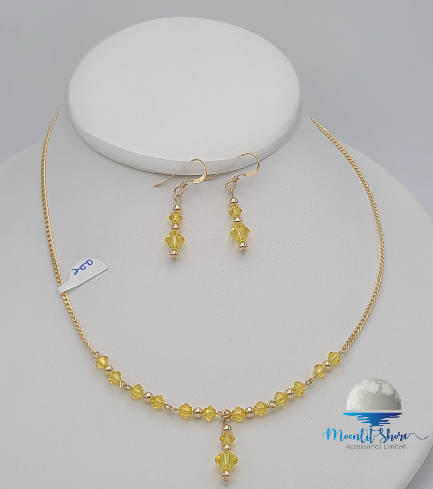 BRAZILIAN GOLD FILLED EARRINGS AND CHAIN