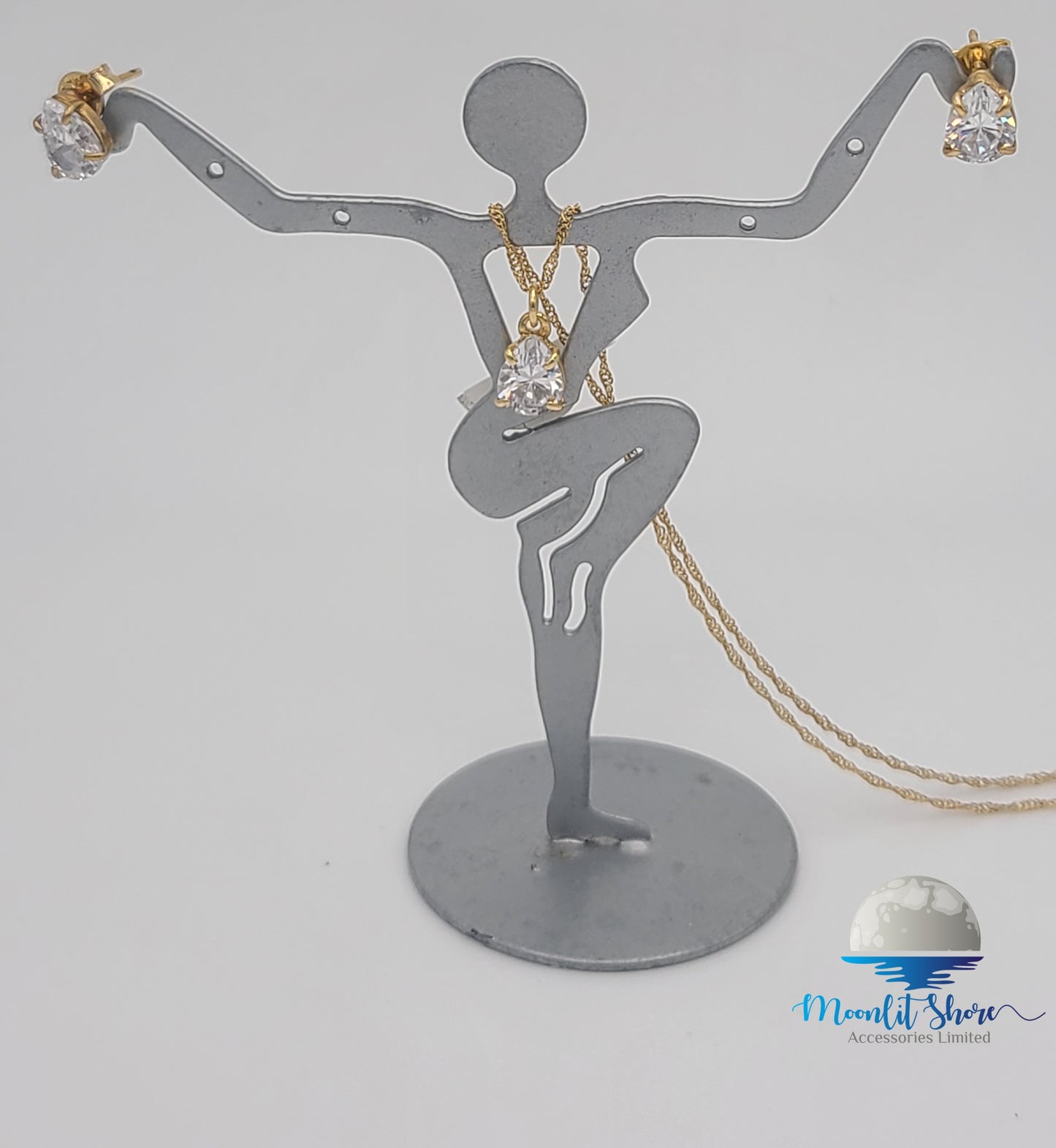 BRAZILIAN GOLD FILLED EARRINGS AND PENDANT