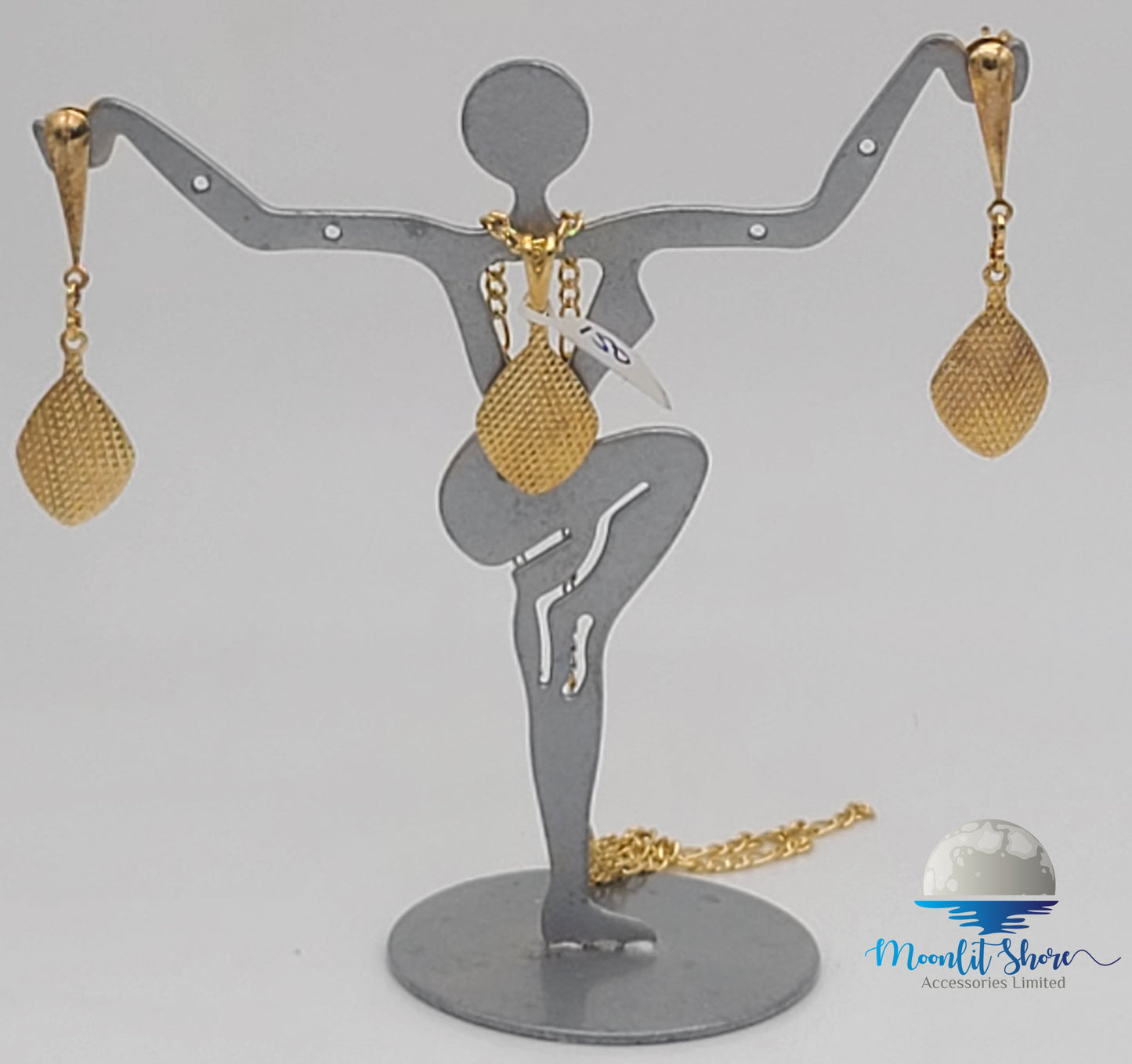 BRAZILIAN GOLD FILLED EARRINGS AND PENDANT