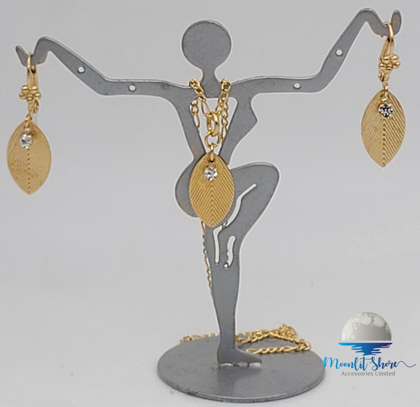 BRAZILIAN GOLD FILLED EARRINGS AND PENDANT