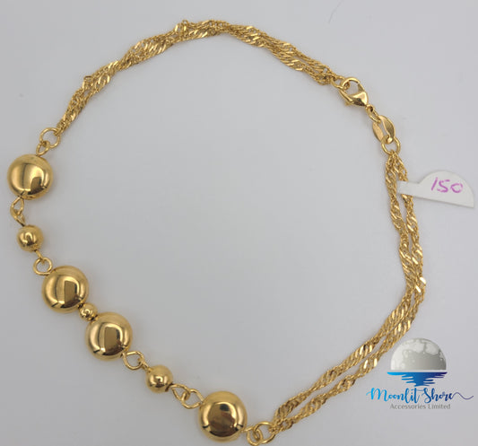 BRAZILIAN GOLD FILLED ANKLET